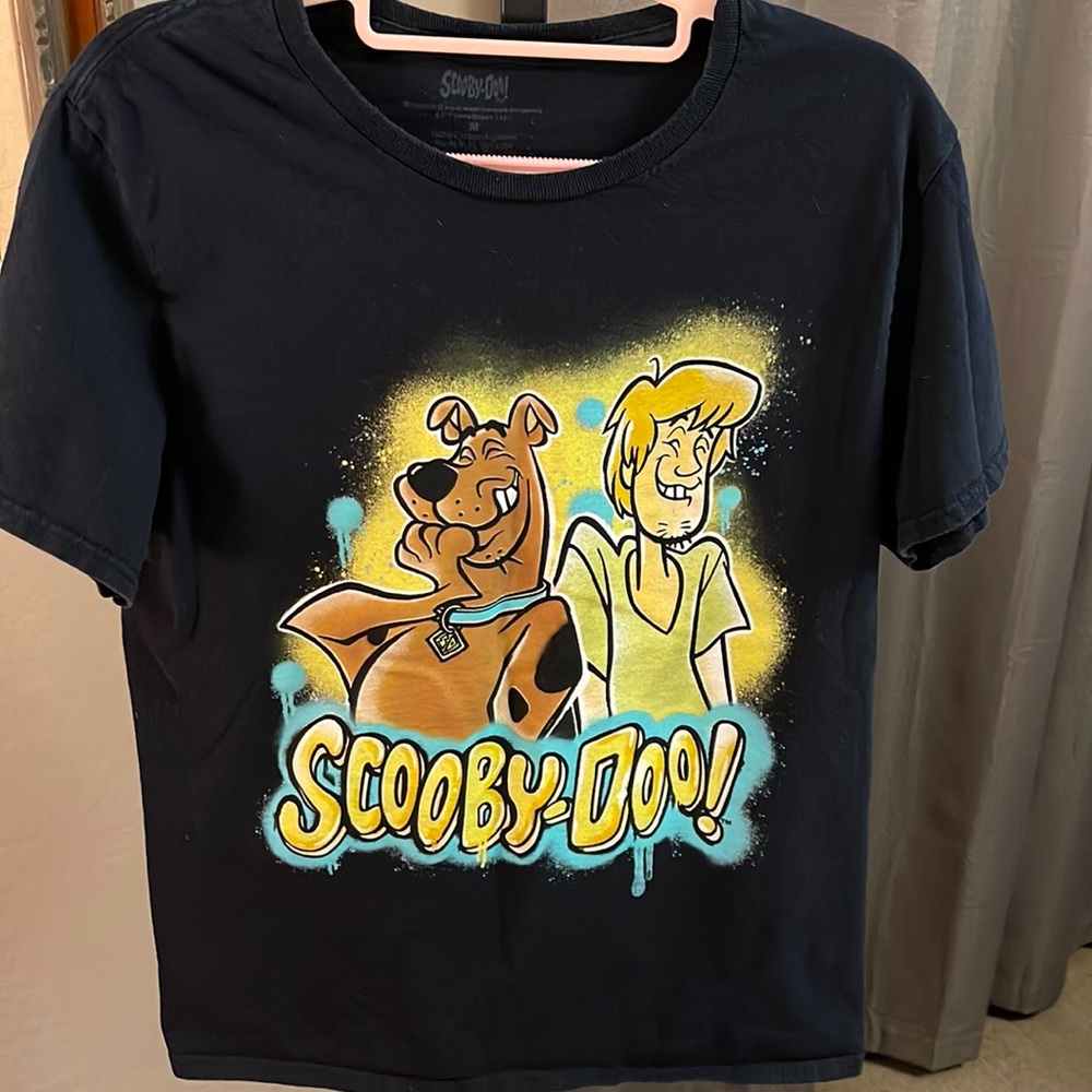 Scooby-Doo Kids' Black Short Sleeve Graphic Tee with Scooby & Shaggy